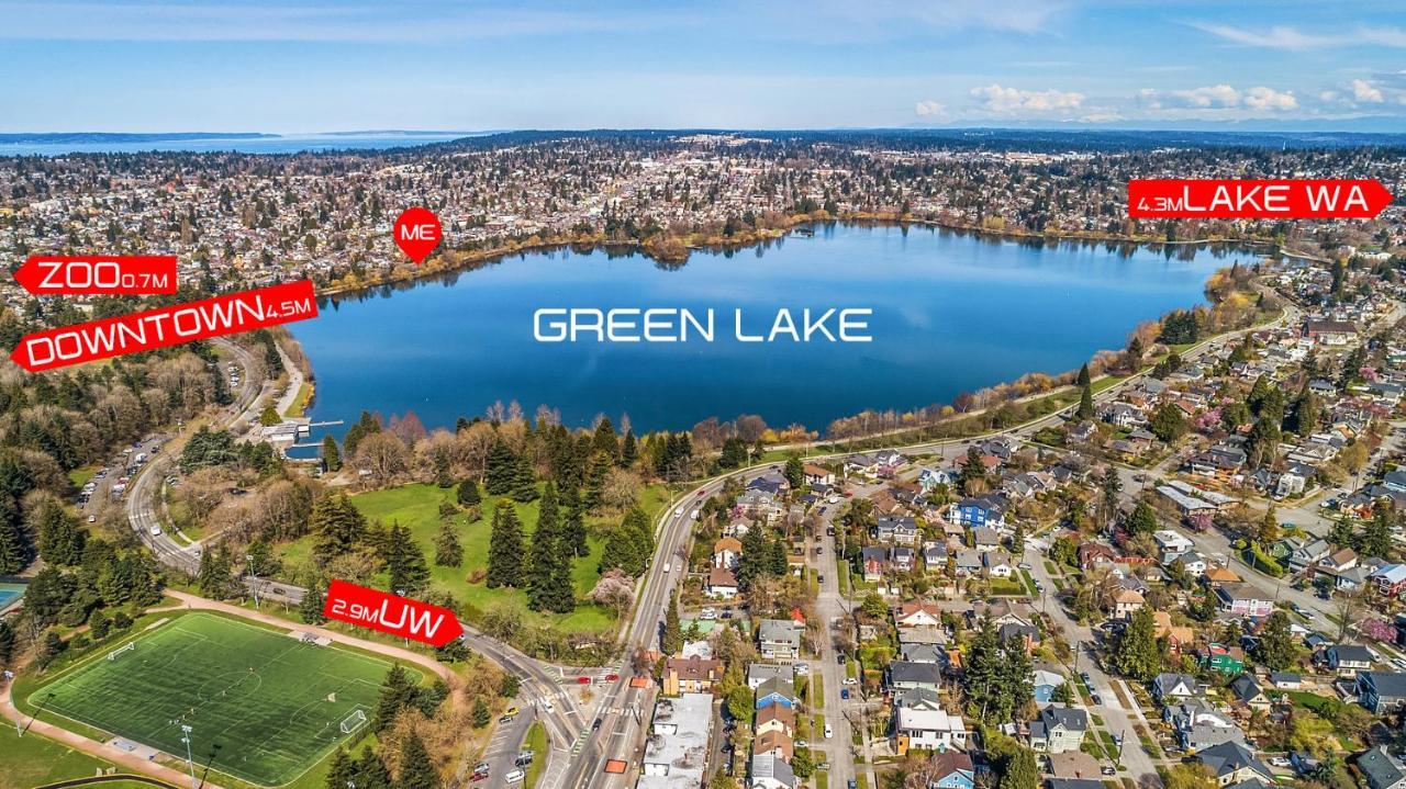 Green Lake 1St Line Home B With Central Air Conditioners Сиэтл Экстерьер фото